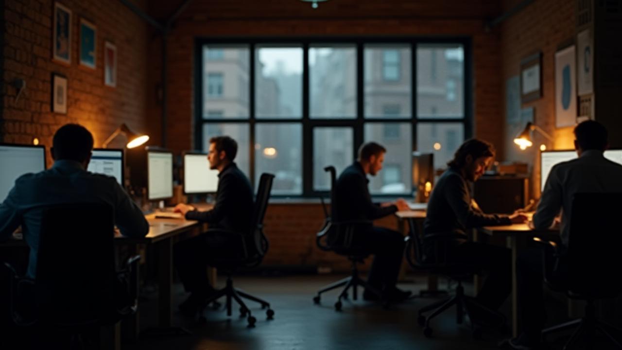 The PyroCode Solutions team collaborating in their Portland office