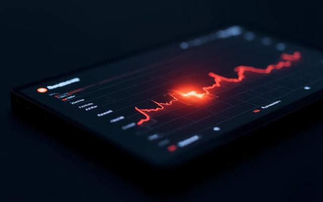 Data visualization of a CI/CD pipeline showing performance regressions being flagged in real-time.